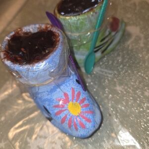 Colorful Artsenal Boots with Floral Design